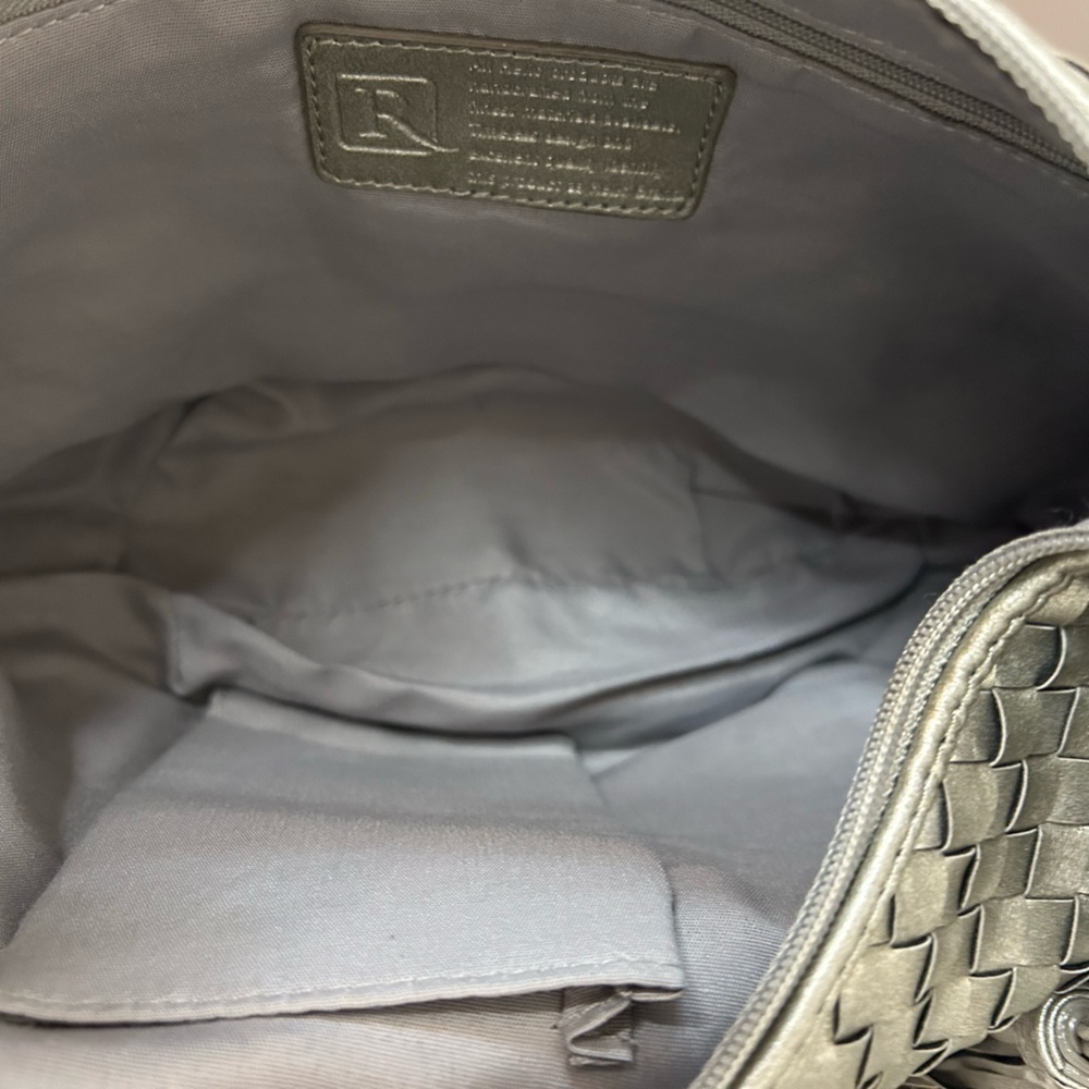 Relic Metallic Faux Leather Hand Woven Hobo Purse - Picture 8 of 13
